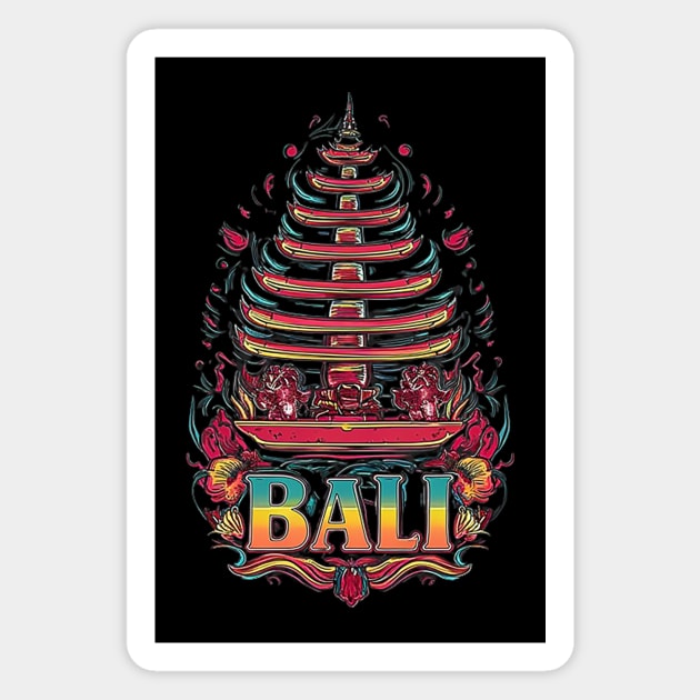 Bali Island Indonesia Magnet by likbatonboot